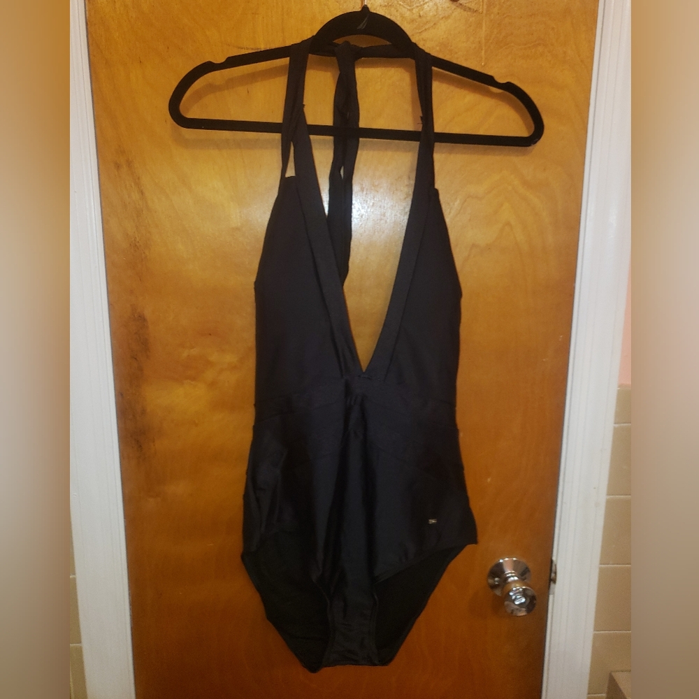 NWT Ted Baker Railinda halter Triangle Cut Out Swimsuit - Picture 3 of 7